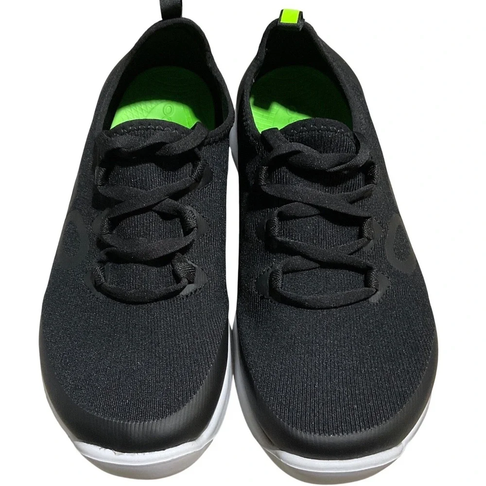 Women's OOFOS OOMG Sport LS Sneaker Black White Size 6.5‎ EU 37.5